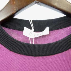 Cruciani ニット 半袖  48 パープル