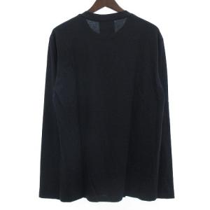 EMPORIO ARMANI タグ付き ロングTシャツ ロンT カットソー ロゴ 長袖 紺 ネイビー XXL