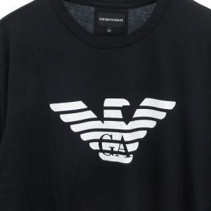 EMPORIO ARMANI タグ付き ロングTシャツ ロンT カットソー ロゴ 長袖 紺 ネイビー XXL