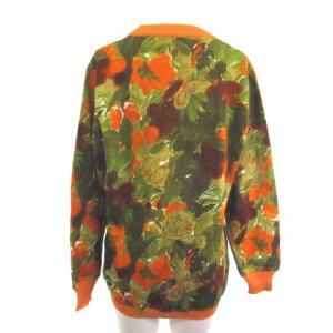 CELINE カーディガン ヴィンテージ 長袖 グリーン オレンジ 40