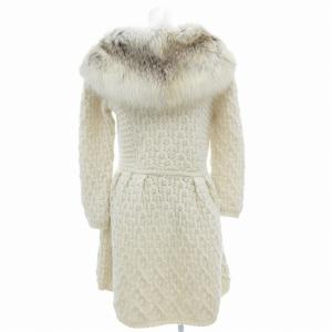 Ermanno Scervino コート フォックスファー 40 ホワイト D215D702NMH