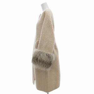 Ermanno Scervino コート ジャケット モヘヤ 38 ベージュ 