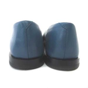 GALERIE VIE 24SS LAUREL カバードスリッポン フラットシューズ ゴートレザー ブルー 36 23cm 23.5cm 27014201018
