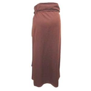 COMME des GARCONS ロングスカート 変形 ウール L ブラウン 茶