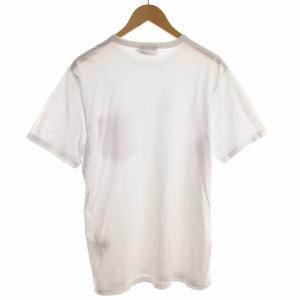 Maison Kitsuné トリコロール フォックスヘッド パッチ ポケット Tシャツ 半袖 S 白 ホワイト