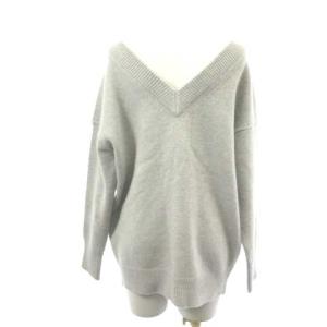 Deuxieme Classe ニット セーター プルオーバー Vネック ウール カシミヤ グレー