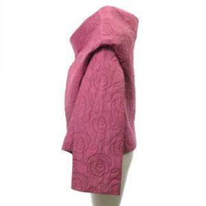 Tao TJ-040220 変形 中綿ジャケット プルオーバー 花柄 キルティング ピンク