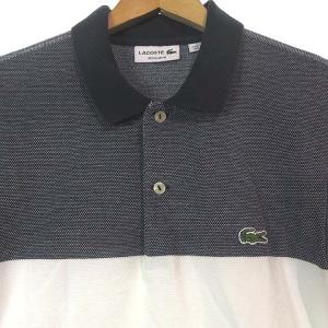 LACOSTE ポロシャツ 半袖 トリコロール ワンポイント ロゴ ワニ マルチカラー FR:3 US:S