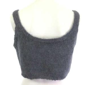 BLUE LABEL CRESTBRIDGE 24AW アルパカ ニット ビスチェ 38 チャコールググレー