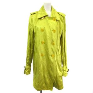 スプリングコート ジップアップ 裏地メッシュ 44 イエロー