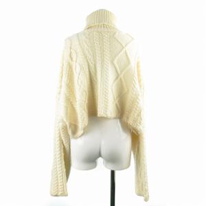 ELIN STUDIOUS別注 cable cropped knit ニット セーター ケーブル クロップ丈 ショート丈 タートルネック