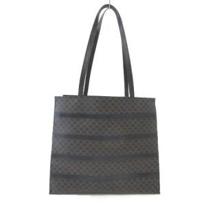 マカダム トートバッグ ショルダーバッグ PVC ブラック ブラウン 黒 茶