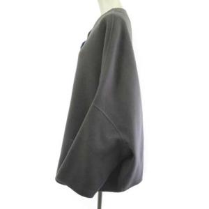 EMPORIO ARMANI ノーカラージャケット オーバー ウール カシミヤ グレー ブルー 38