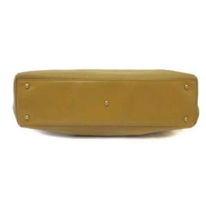 LOEWE トートバッグ ショルダーバッグ レザー ゴールド金具 イエロー 黄