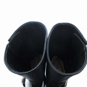 エンジニアブーツ ショートブーツ ベルテッド 靴 シューズ 23.5cm 黒  