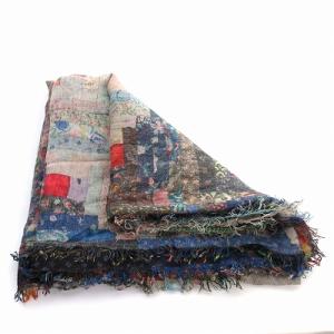 Faliero Sarti ストール スカーフ マフラー 大判 総柄 マルチカラー