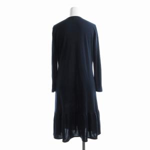 TOCCA ロングカーディガン 羽織り 長袖 薄手 リボン XS 紺 ネイビー