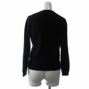 TOCCA カーディガン カシミヤ100% ビジューボタン 長袖 XS 黒 ブラック
