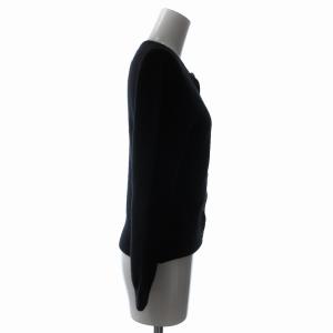 TOCCA カーディガン カシミヤ100% ビジューボタン 長袖 XS 黒 ブラック