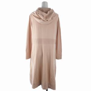 TOCCA ワンピース パーカー ニット リボン ひざ丈 長袖 M ピンク