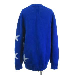 GIVENCHY ニット 星柄 ブルー XS