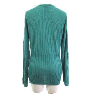 ETRO カーディガン 長袖 カシミヤ シルク グリーン 緑 44