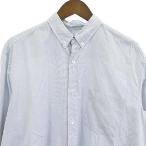 COMME des GARCONS HOMME チェック ボタンダウンシャツ 長袖 グレー系 L位