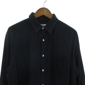 COMME des GARCONS HOMME 80s ヴィンテージ コーデュロイシャツ 長袖 黒 ブラック XL位