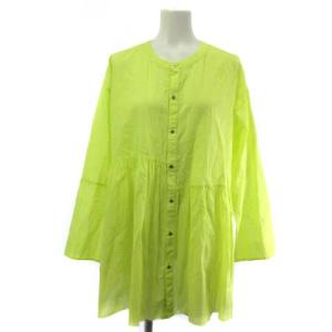 シャツ ブラウス 長袖 F ネオンイエロー 黄