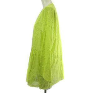 GALERIE VIE シャツ ブラウス 長袖 F ネオンイエロー 黄