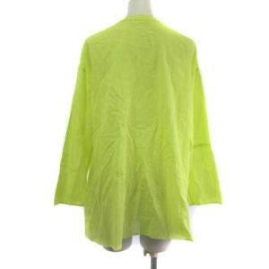 GALERIE VIE シャツ ブラウス 長袖 F ネオンイエロー 黄