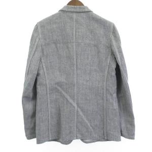 COMME des GARCONS HOMME PLUS PM-J067 AD2003 リネン テーラードジャケット 3B グレー S
