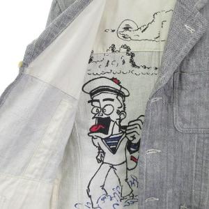 COMME des GARCONS HOMME PLUS PM-J067 AD2003 リネン テーラードジャケット 3B グレー S
