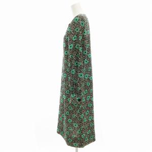 GIVENCHY ヌーベルブティック ワンピース 長袖 ミモレ ロング 花 総柄 10.5 L 白 ホワイト マルチカラー