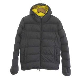 PI0601U-12263-9300 ダウンジャケット リバーシブル ブラック イエロー 46