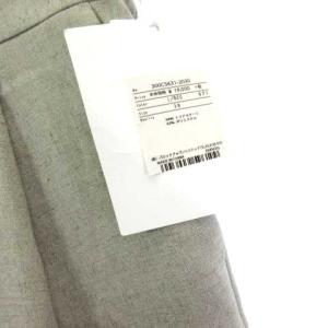 ENFOLD タグ付き LINEN LIKE TUCK SLACKS リネンライク タック スラックス パンツ ベージュ 38 300CS631-2030