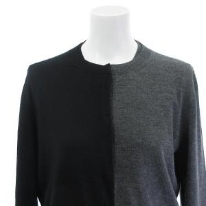 FENDI カシミヤ シルク アンサンブルニット ツイン カーディガン セーター イタリア製 グレー 黒 ブラック 42 S位