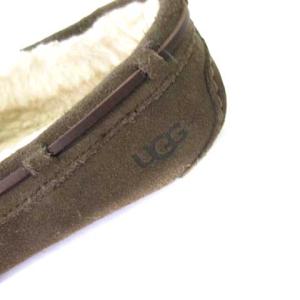 UGG australia 1107949 モカシンシューズ スリッポンシューズ ムートン 茶 ブラウン 6 23cm