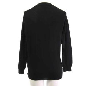 MARGARET HOWELL ジョンスメドレー JONSMEDLEY ニットソー 長袖 シルク ブラック 黒 2