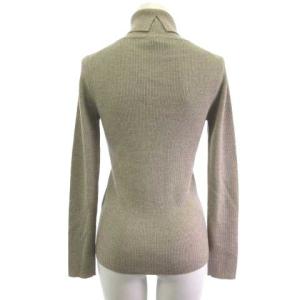 23区 24AW KR27CW0454 ウーステッドウール リブタートルネック ニット  セーター 長袖 ベージュ 32