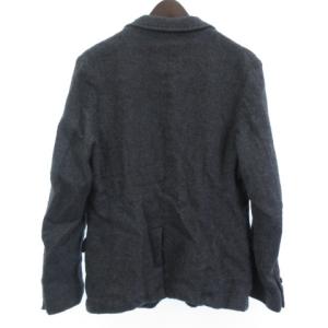 COMME des GARCONS HOMME HJ-J037 AD2012 ウール縮絨 テーラードジャケット グレー S
