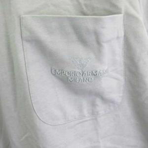 EMPORIO ARMANI タグ付き 24SS Tシャツ カットソー 半袖 3D1T95 1JWZZ オーバーサイズ Tシャツ ヘビージャージー ロゴ