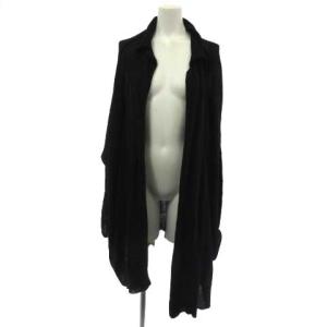 ヨウジヤマモト ニット カーディガン トッパー アンゴラ混 黒 ブラック 2 YR-K58-674