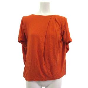 コクーンシルエットプルオーバー フレンチスリーブ とろみ オレンジ M GBKHN59200