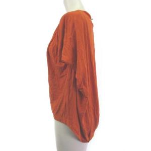 SYBILLA コクーンシルエットプルオーバー フレンチスリーブ とろみ オレンジ M GBKHN59200