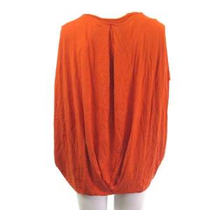SYBILLA コクーンシルエットプルオーバー フレンチスリーブ とろみ オレンジ M GBKHN59200