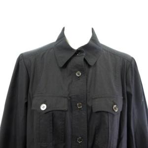 BURBERRY LONDON シャツワンピース ひざ丈 長袖 ノバチェック 黒 ブラック 44