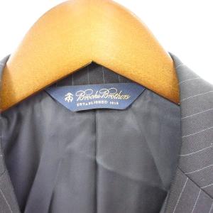 Brooks Brothers スーツ セットアップ ストライプ 2B シングル 総裏 ブラック 黒 37SHT 31W