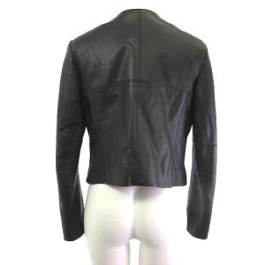 EPOCA ラムレザージャケット 羊革 ラムファー ブラック 黒 40