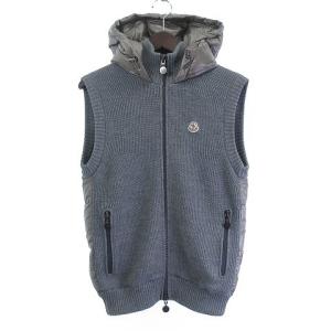 MAGLIONE TRICOT GILET ダウンベスト グレー S